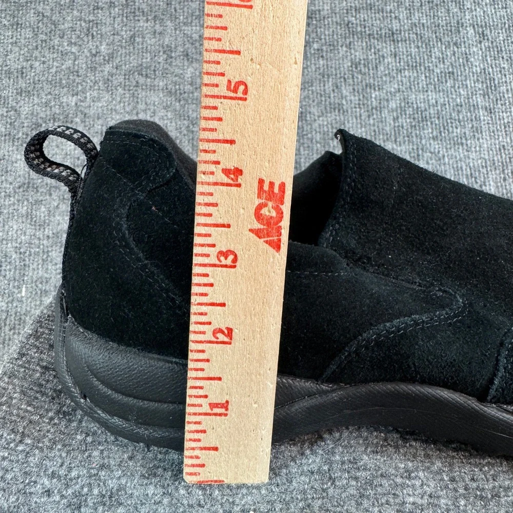LL Bean Comfort Mocs Black Suede Slip On Walking Shoes Mens 10